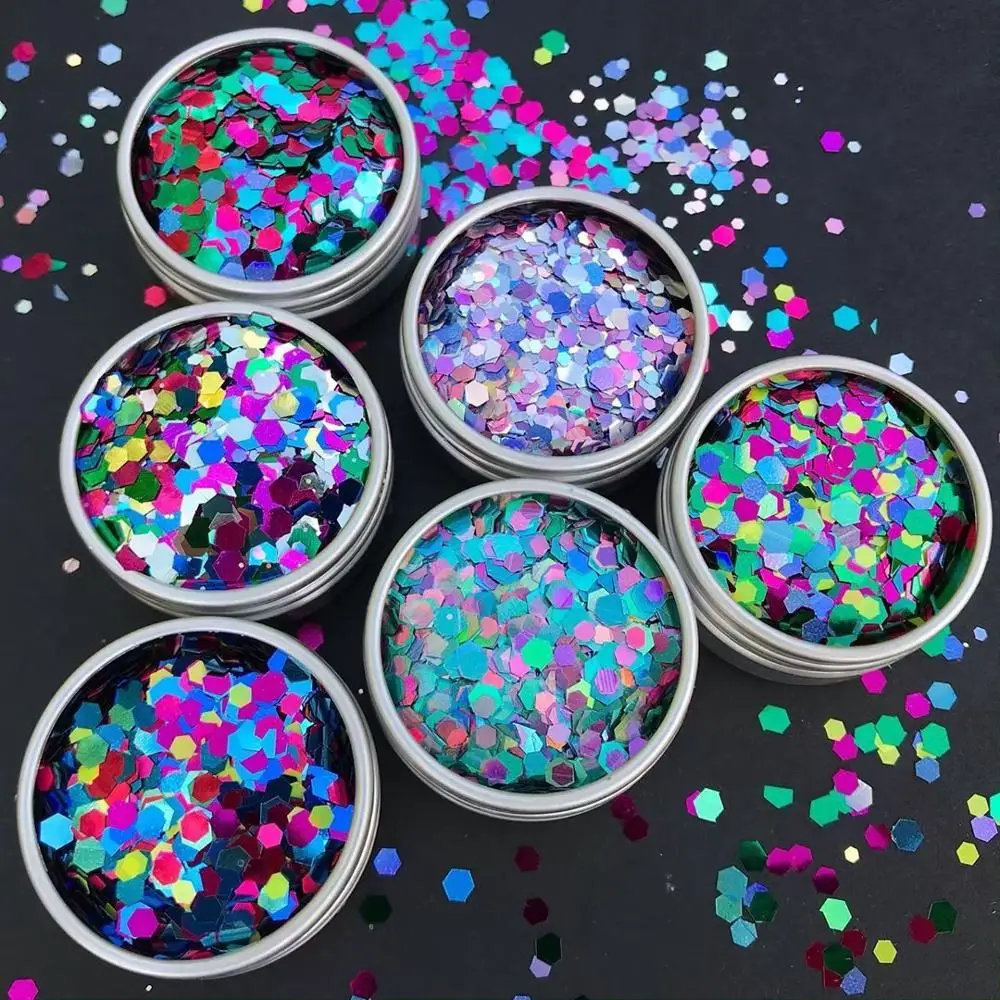 

hexagon 4mm 10g PVC Sequins Sewing Decoration Paillette 3D manicure DIY artesanato clothing Ornament Accessory craft Lentejuelas