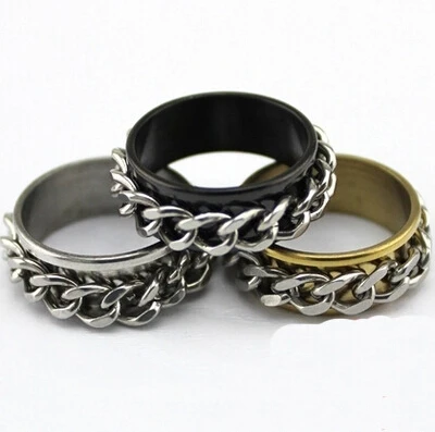 free shipping 2017 new fashion europe and america chain double rotating ring domineering male and female gear couple ring sa056 - Gear Wedding Ring free shipping 2017 new fashion europe and america chain double rotating ring domineering male and female gear couple ring sa056 - Gear Wedding Ring