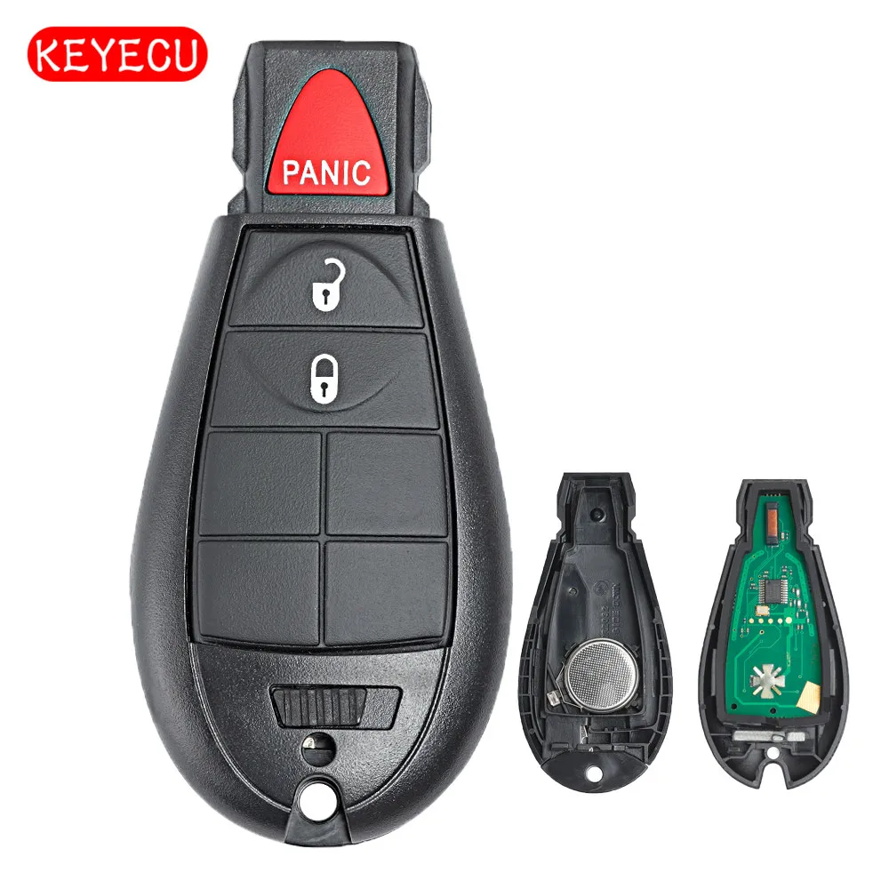 Keyecu Remote Key Fob 3 Button 433 MHz PCF7961A for Dodge ...