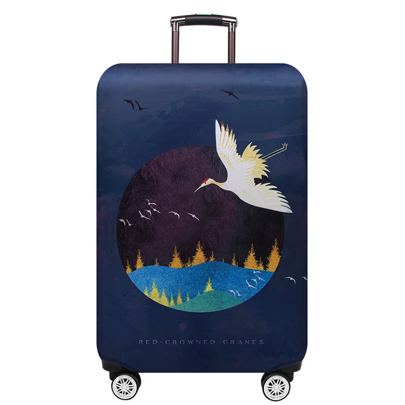 Новые защитные чехлы для багажа, эластичные Чехлы для багажа, подходящие for18-32 дюймов, чемодан на колесиках, пылезащитный чехол, аксессуары для путешествий - Цвет: D    Luggage Cover