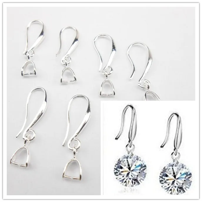 Free 50PCS more choice wholesale silver earrings jewelry accessories