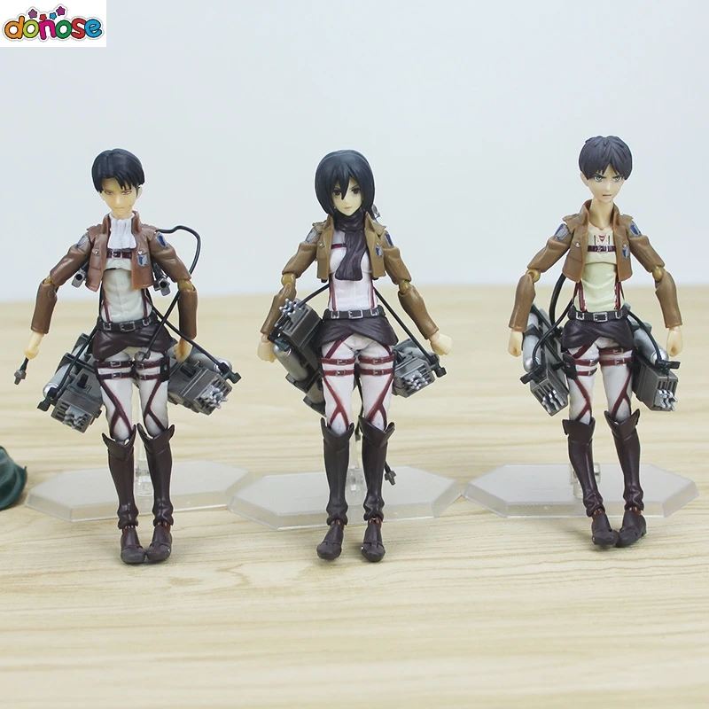 Японское аниме атака на Титанов Eren Yeager Figma 207 ПВХ фигурка Коллекция Модель игрушки 2 лица