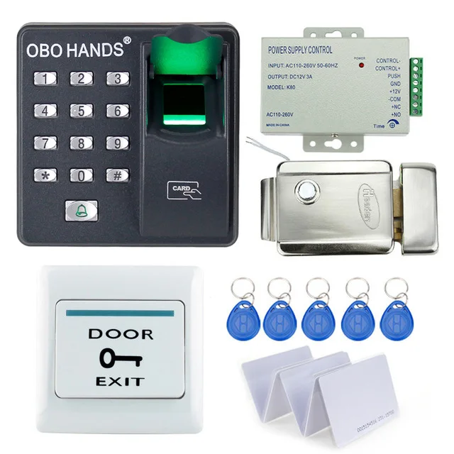 Cheapest!! full Fingerprint door lock system for access control with