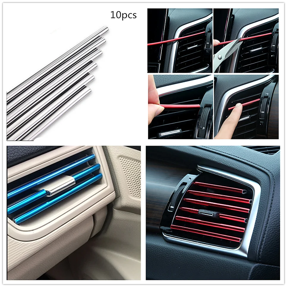 

Car Air Vent Grille cover Rim Outlet decor Strip for Lexus LF-Gh SC IS250C HS SC430 LS600h LS460 LF-Ch LS LF-1 LC CT NX