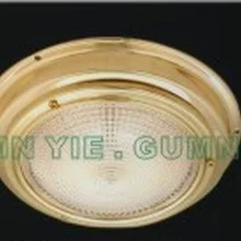 Латунный купольный Свет 12 V Интерьер 165 мм база лодка Chandlery/канал лодка/узкая лодка