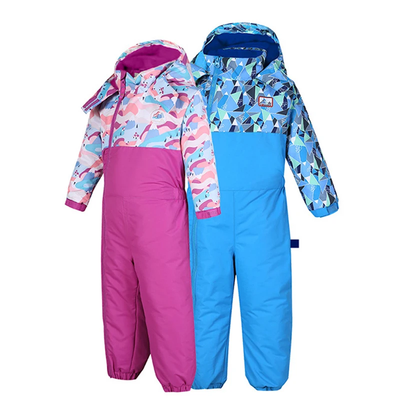 Phibee Snowsuit Windbreaker Waterproof Overalls For Boys Girls Winter