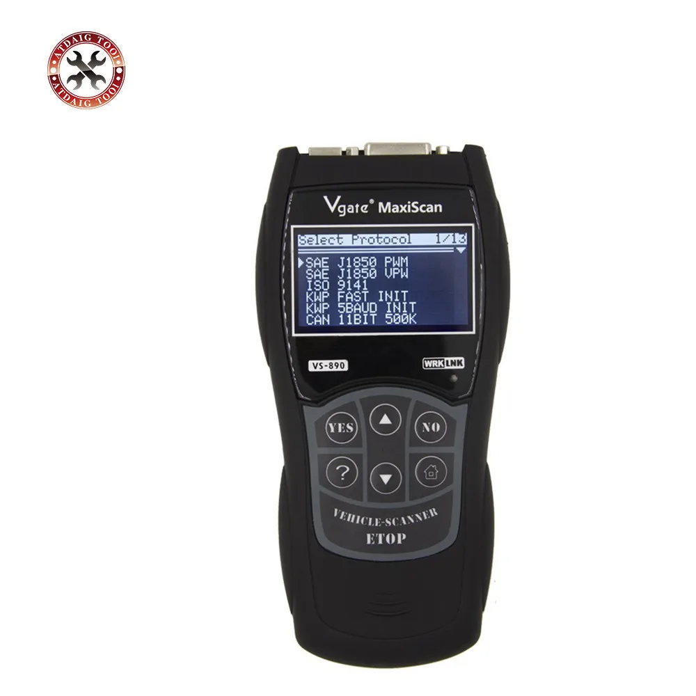 

VGATE VS890 OBD2 Code Reader Universal OBD2 Scanner Multi-language and Car Diagnostic Tool Vgate MaxiScan VS890 Free Shipping