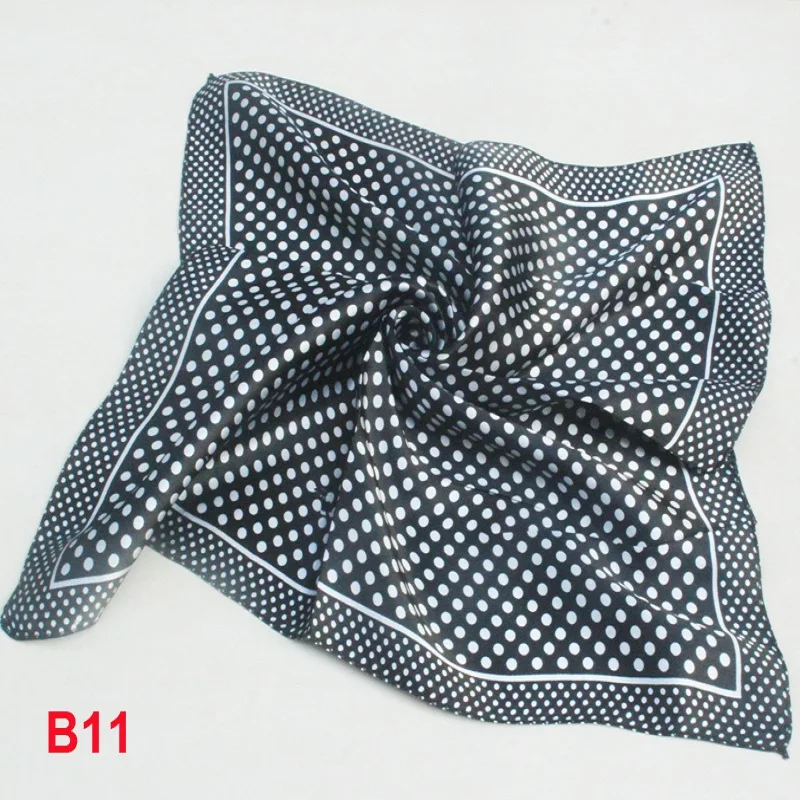 

Dot Black Scarves Foulard Scarf Women NeckerChief bandana Fashion Ladies Gift 50cm