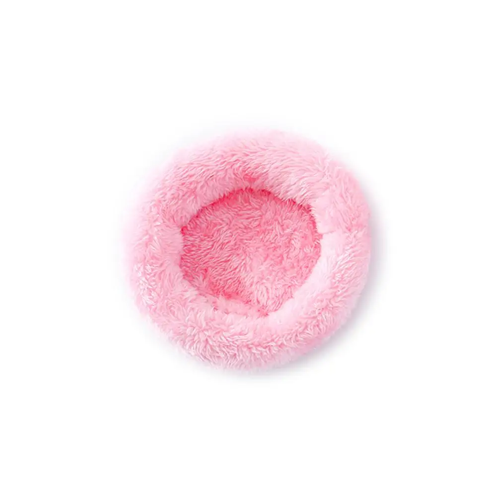 Pink Хомяк подстилка для гнезда гнездо для домашних животных бархатное теплое тканевое гнездо коврик Ёж хомяк шиншиллы кролик кровать для домашних животных маленький коврик для помёта для домашних животных - Цвет: Pink