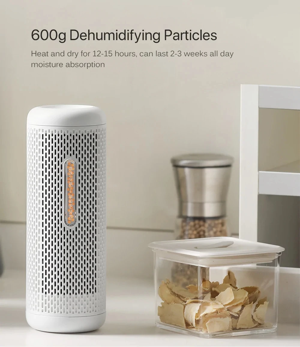 Xiaomi Deerma Recyclable Mini Dehumidifier Reduce Air Humidity Dry/Wet Visual Window Holes Design Moisture Absorption Drying H20