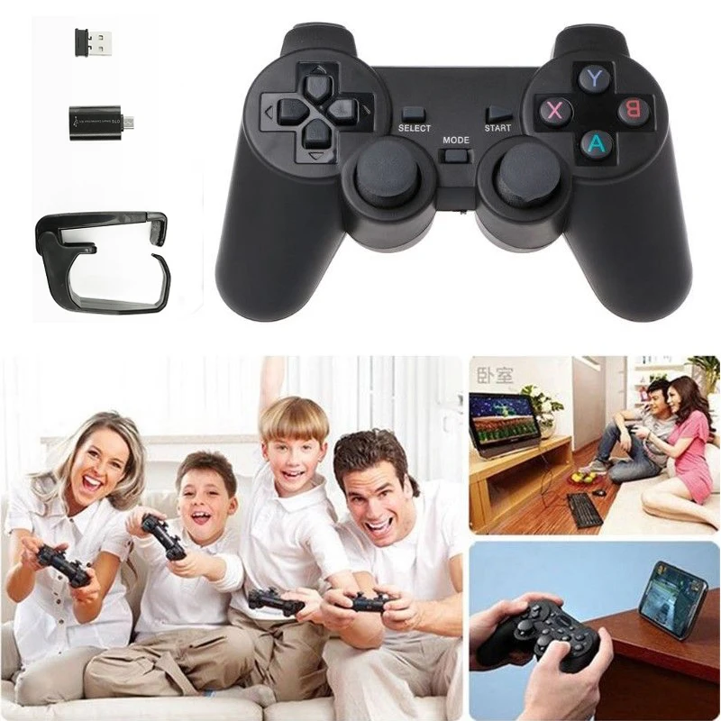 

OIVO 2.4G Wireless Joypad Game Controller with Bracket for Android Phone/PC/PS3/TV Box With USB Adapter&Holder Dropshipping
