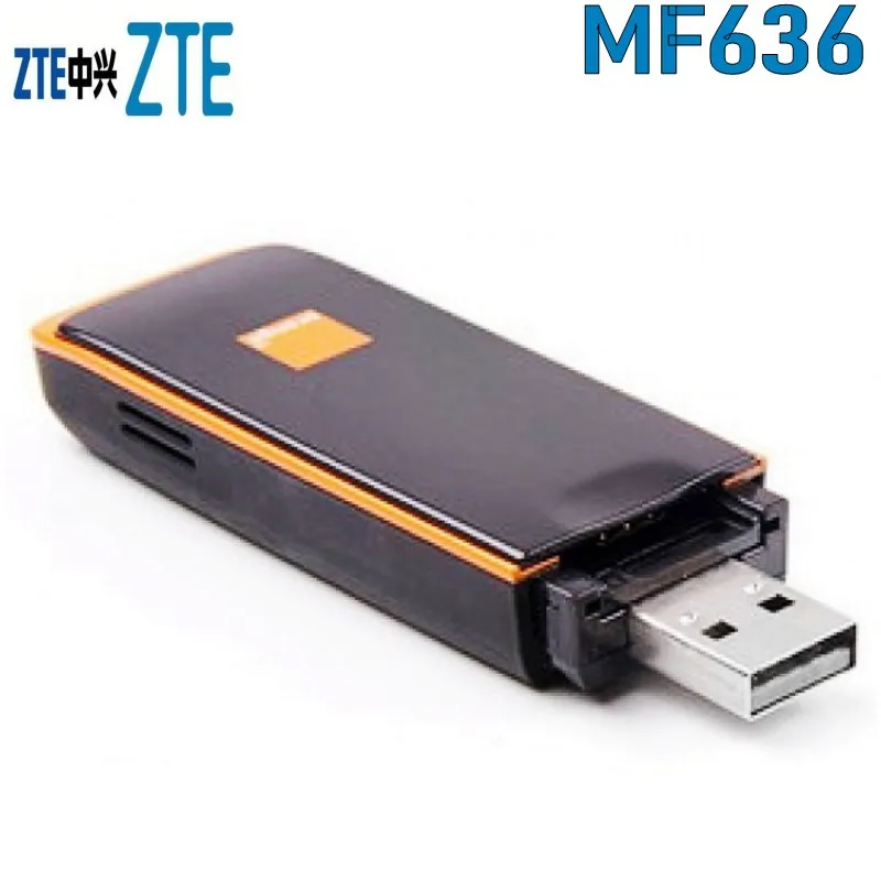 Горячий Дешевый разблокированный zte MF636 3g USB модем 3g 7,2 МБ/с./с ключ для офиса дома ноутбука