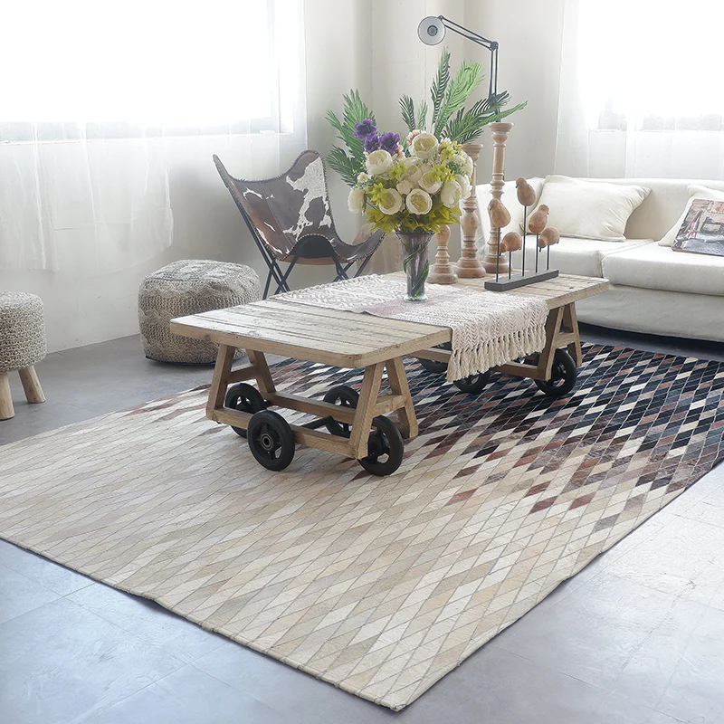Ковры в скандинавском стиле для гостиной, свежие Домашние коврики для спальни, для кабинета, короткий напольный коврик, коврик для журнального столика