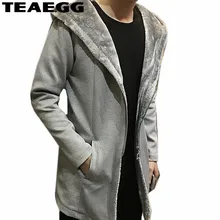 TEAEGG плюс размеры 5XL серый зимняя куртка для мужчин Chaquetas Invierno Hombre хлопок теплый мужские куртки и пальто Мужская куртка-парка AL262