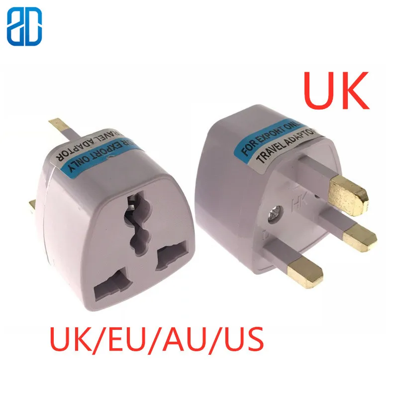 1PC Universal EU US UK AU To UK British Plug Travel Wall AC Power Charger Outlet Adapter Converter 3Round Pin Socket 13A