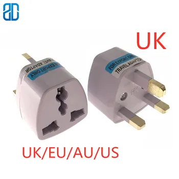 

1PC Universal EU US UK AU To UK British Plug Travel Wall AC Power Charger Outlet Adapter Converter 3Round Pin Socket 13A