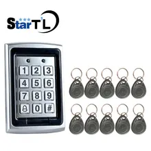 Металлический Бесконтактный RFID дверной контроль Лер Пароль Клавиатура контроль доступа+ ключи 125 кГц