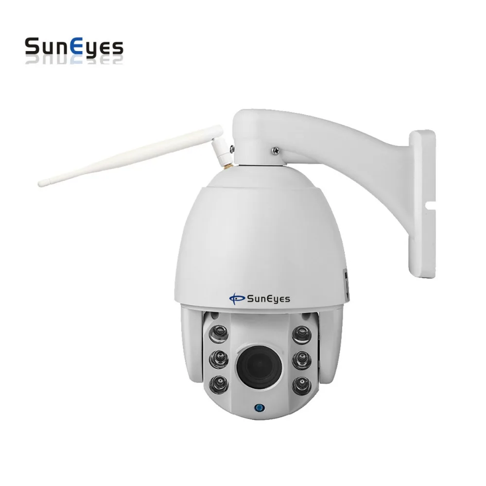 SunEyes SP-V1807SW 1080P Full HD Dome IP Camera Outdoor Wireless Wifi PTZ Pan/Tilt/Zoom Auto Focus IR Night Vision 60M