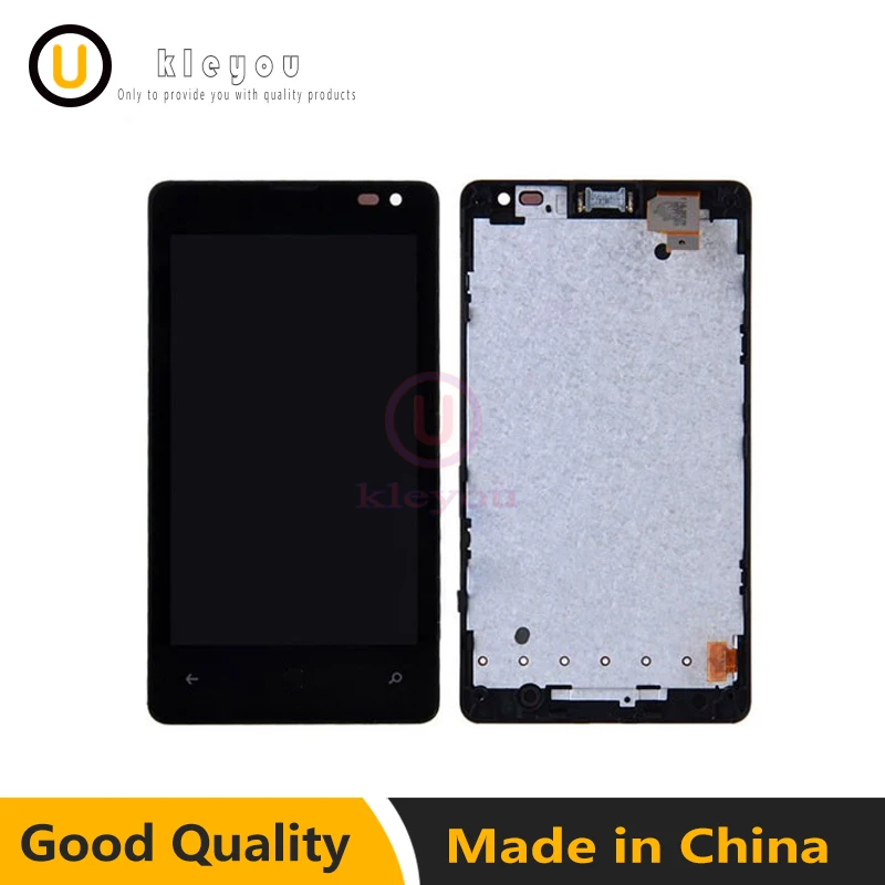 

For Nokia Microsoft Lumia 435 1069 1070 1071 LCD Touch Screen Digitizer Sensor + LCD Display Panel Screen Monitor Assembly Frame