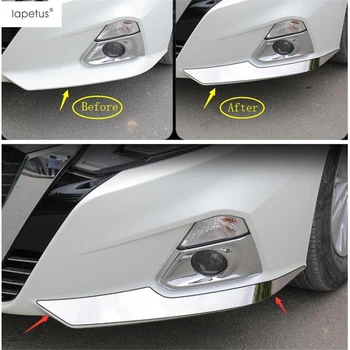 

Lapetus Accessories Fit For Nissan Altima Teana 2019 2020 Front Fog Lights Lamp Eyelid Eyebrow Corner Strip Molding Cover Trim