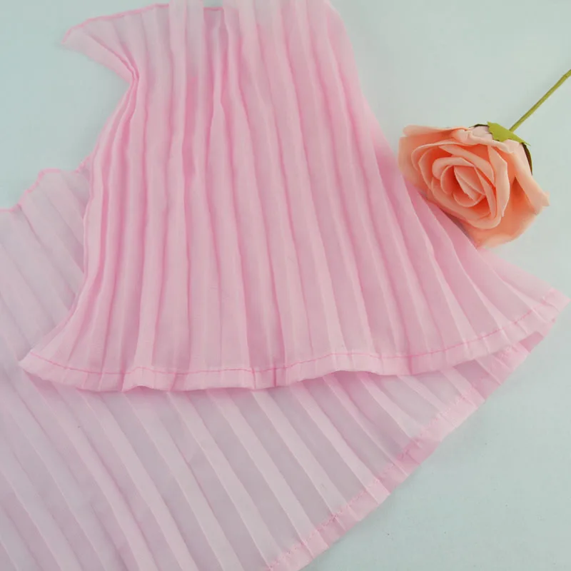 

3meters/lot width 27cm pink striped skirt lace trim and ruffles excipients baby clothes with cuffs lace trim fabric DN322
