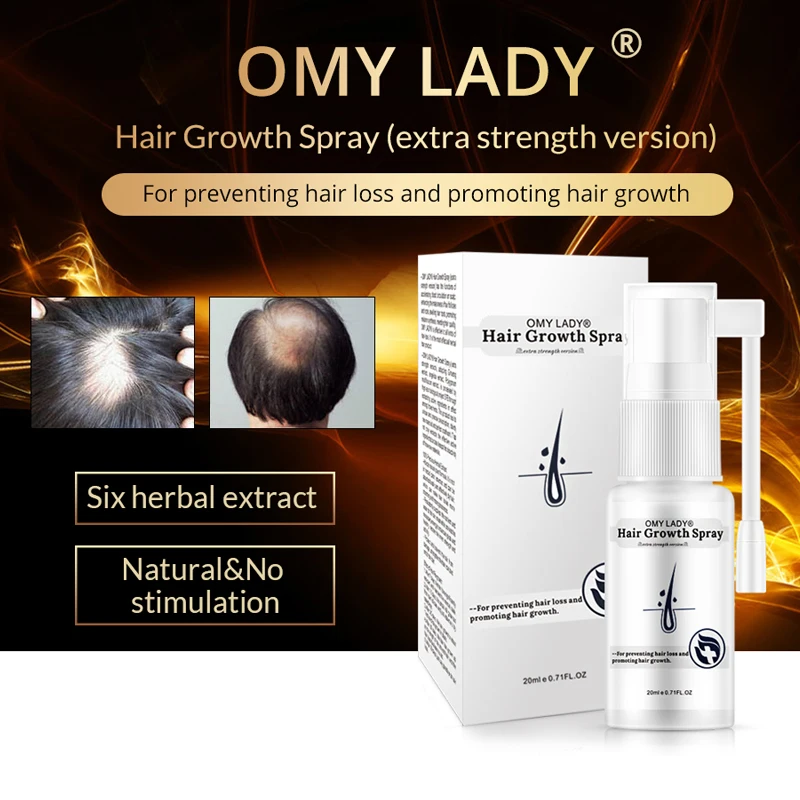OMYLADY Anti Hair Loss Liquid Hair Growth Spray Essential Oil For Dry Hair Regeneration Repair Moisturizing Hair Care Products OMYLADY Anti Hair Loss Liquid Hair Growth Spray Essential Oil For Dry Hair Regeneration Repair Moisturizing Hair Care Products