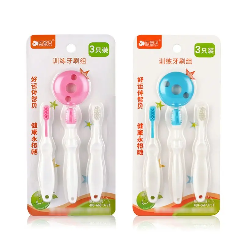 3pcs/set Baby Child Tooth Brush Newborn Silicone Teether Quality Safety Soft Kids Teething Children Toothbrush
