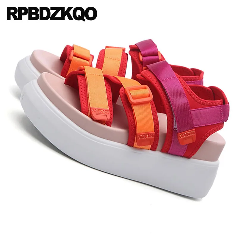 Туфли женские на высокой платформе винтажные сандалии гладиаторы высокий каблук