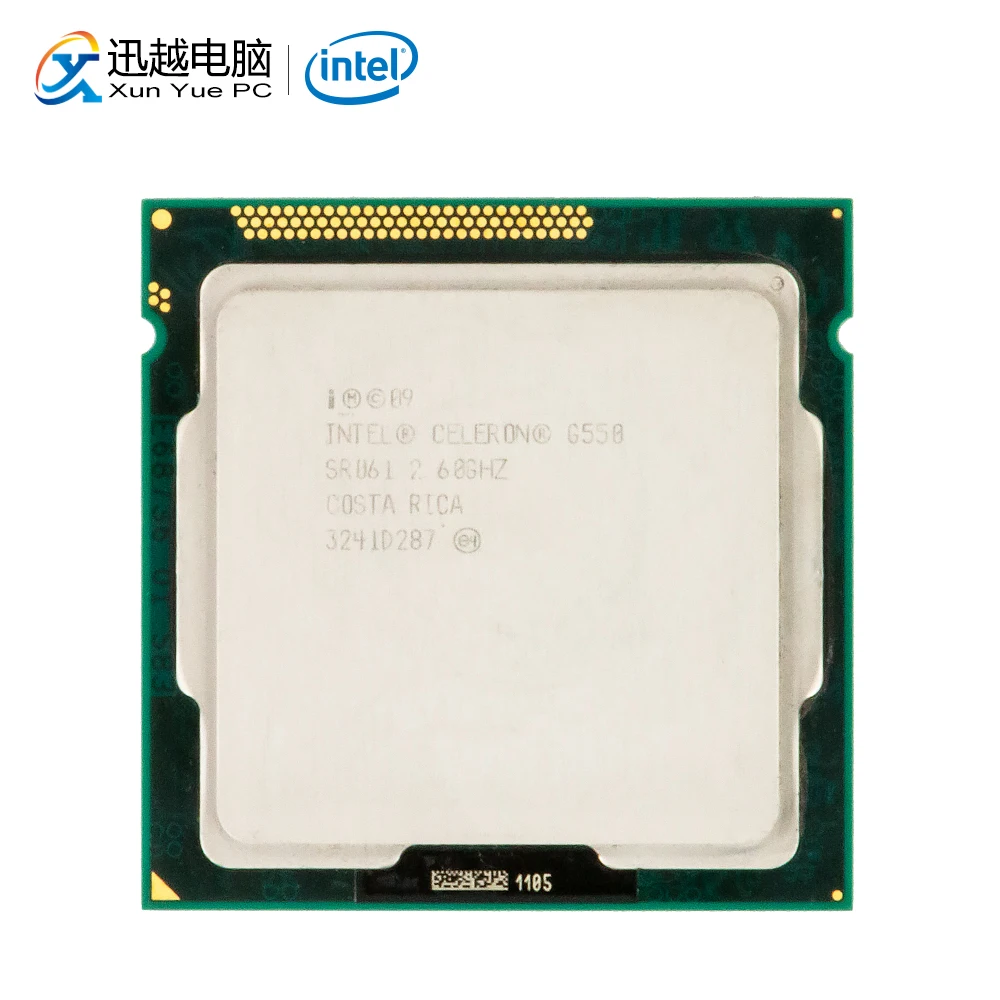 Intel Celeron G550 настольный процессор G550 Dual-Core 2,6 GHz 2 MB L3 Кэш LGA 1155 сервер используется Процессор