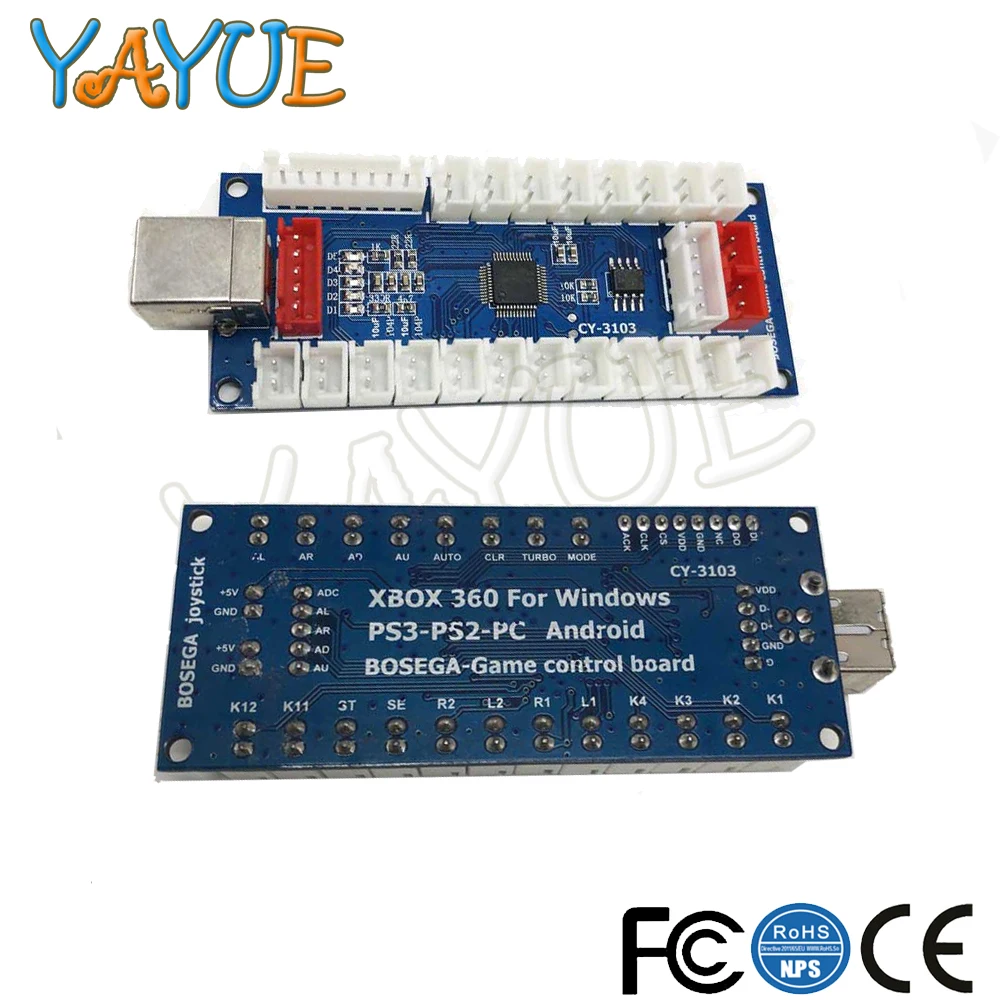 Нулевая задержка игровой USB энкодер для PS2/PS3/PC/XBOX360 pcb USB аркадный джойстик для ПК аркадная Sanwa для Комплект Аркады своими руками