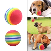 Новая модная смешная игрушка для питомца Игрушки для маленьких собак 3,5 см красочные игровые мячи для домашних животных продукты Горячая Распродажа