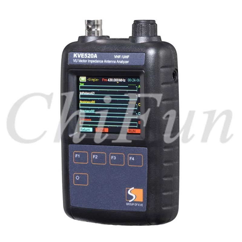 

KVE520A Vector Color Graphic Impedance Antenna Analyzer Meter for VHF UHF HAM with Five Connector Intercom Accessories