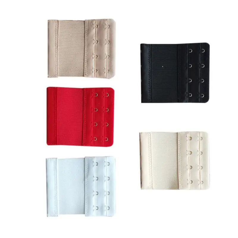 6 шт. удлинитель для бюстгальтера, 4 крючка, черный, белый, бежевый, абрикосовый, красный удлинитель для бюстгальтера, нижнее белье, Сменный пояс, добавляющий