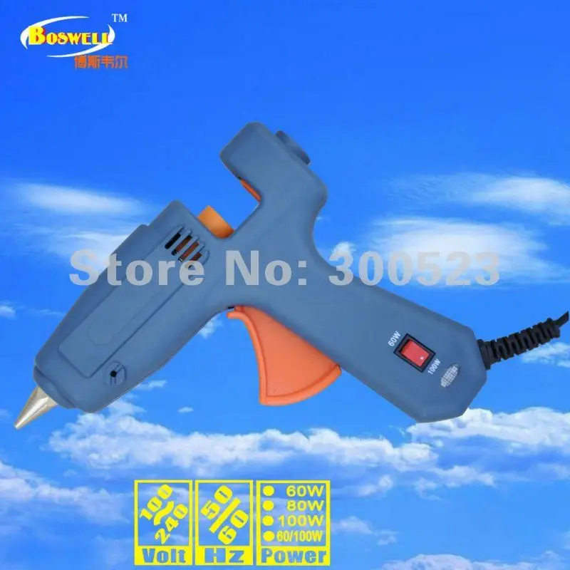 EU plug 60/100 watt Dual Power hot melt glue gun, hair extension tool