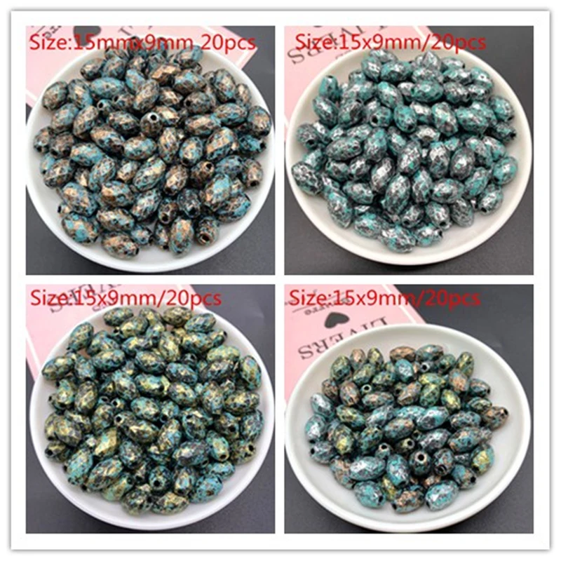 

New Acrylic Beads Simulation Spacer Loose Beads For Jewelry Making DIY Bracelet Earring Wholesale
