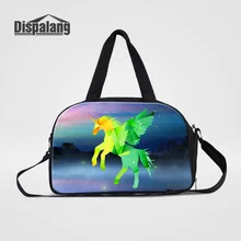 Dispalang Для мужчин Путешествия Чемодан Сумки Единорог Лошадь путешествовать Сумки Путешествия Сумочка Большой выходные сумка с независимой обуви карман
