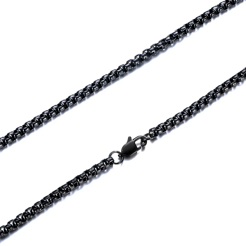 rolo necklace black c
