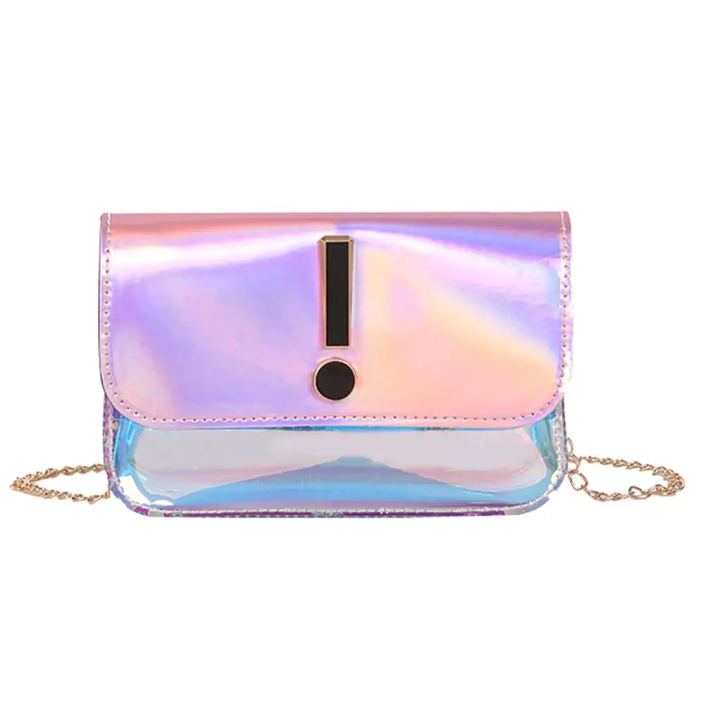 

Women Messenger Bag Laser PVC Leather Mini Crossbody Bags for Girls Chain Shoulder Handbags Bolsas Feminina Mujer Sac A Main