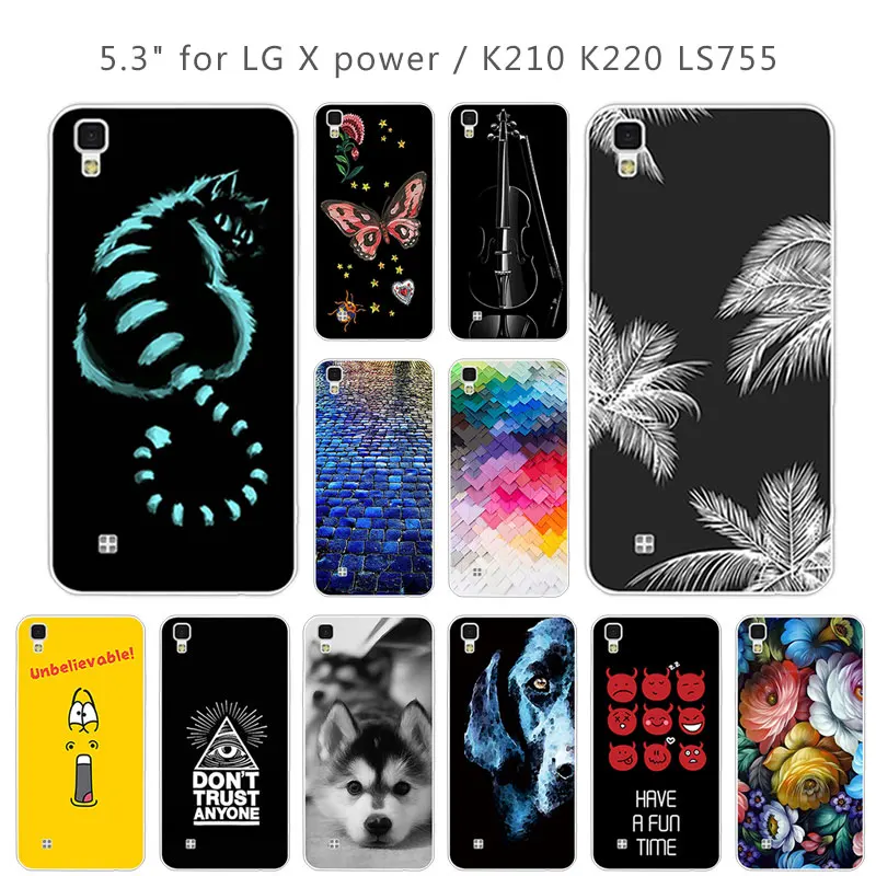 Роскошный силиконовый чехол для LG X Power чехлы задней панели Lg K220ds K220y Ls755 |
