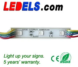 

LED strip RGB for sign box with 3 leds RGB 5050 and aluminum PCB colorful signage lighting