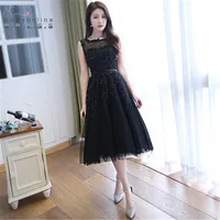 Vestido de Festa Curto Sexy Lace Short Evening Dress 2016 Cheap Appliques Evening Gowns Homecoming Dresses Robe de Soiree