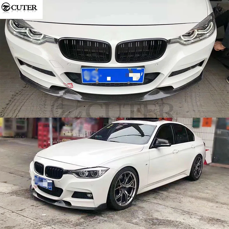 F30 3 серии 330i MAD style M-Tech углеродное волокно передний бампер для BMW F30 320i 325i MT бампер сплиттер вентиляционные отверстия обвес 16