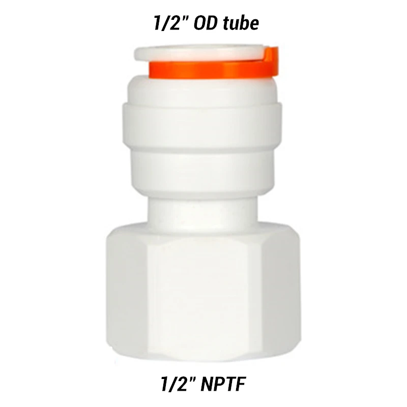 2 шт обратного осмоса RO быстрое соединение 1/2 дюймов OD шланг трубка 1/" 3/8" Женская пластиковая труба быстрые разъемы - Цвет: B