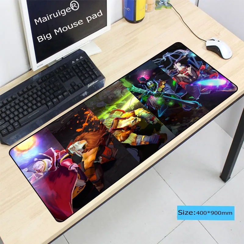  Mairuige DOTA2 Free Shipping Large Gaming Mouse Pad Big Locking Edge Keyboard Desk Mousepad Mat Gam