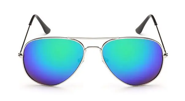 Модные Для мужчин брендовые дизайнерские женские солнцезащитные очки зеркальные очки для водителя мужские солнцезащитные очки с разметкой Óculos De Sol UV400 085 - Цвет линз: Silver F Green Lens