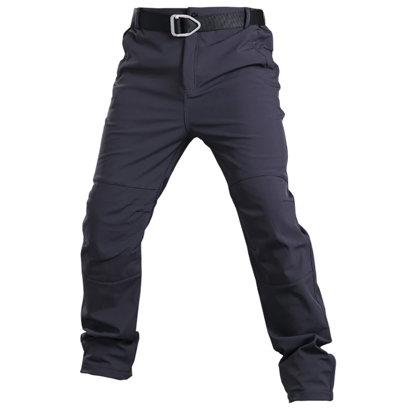  Fleece Tactical Pants Mens Think Military Pants Army Soft Shell Waterproof Trousers Thermal Pants W