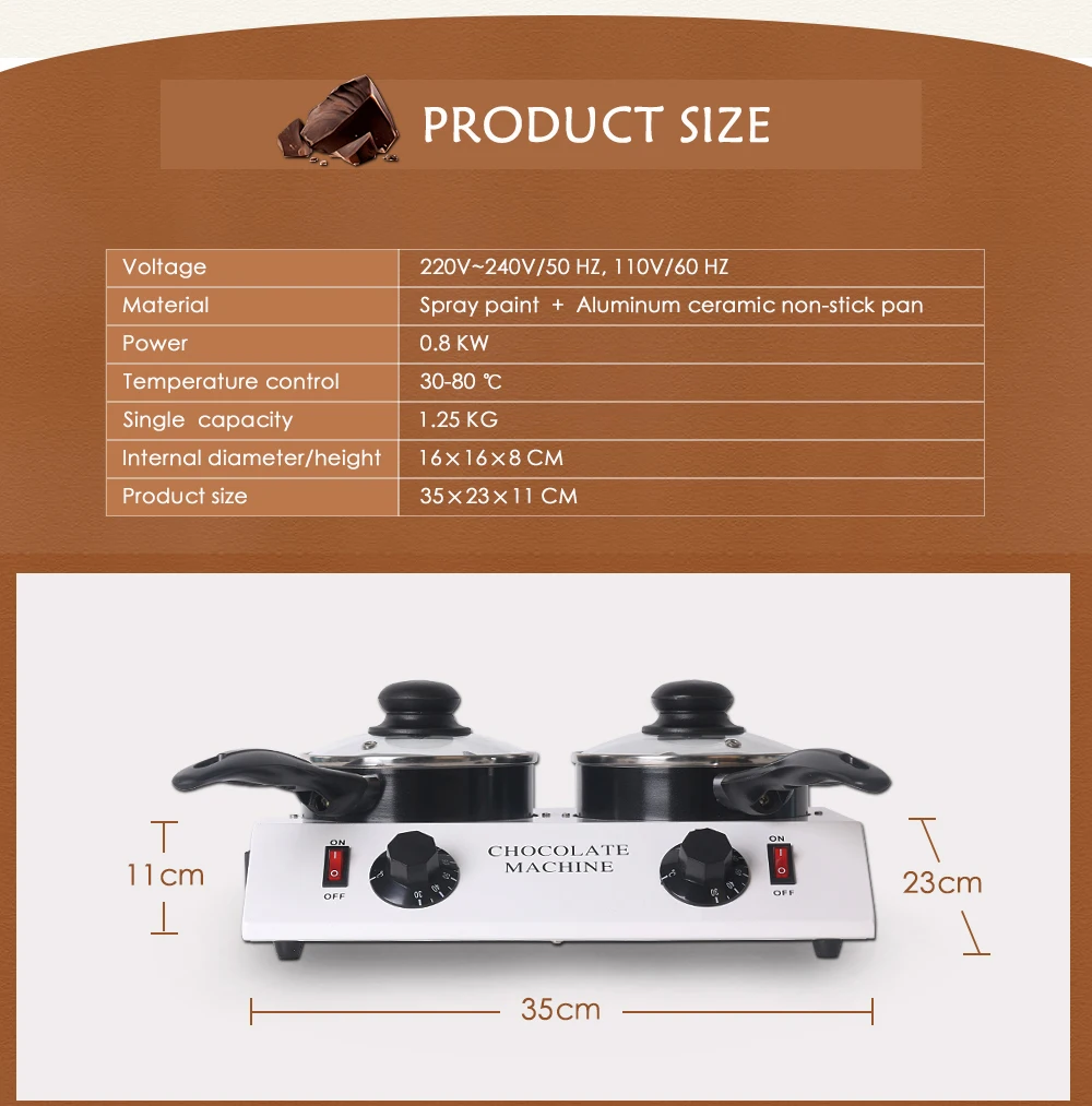 Домашнее нагревание плавление Электрический плавильная машина для шоколада мини плавильная печь, маленькая кухонная утварь