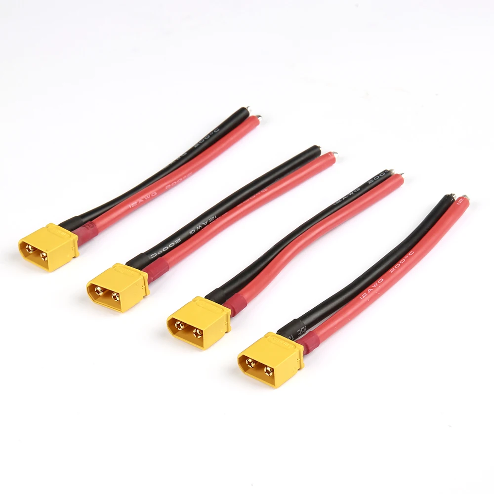 5 пар штепсельный разъем Amass XT60U с 10 см 12AWG силиконовым проводным кабелем для FPV RC
