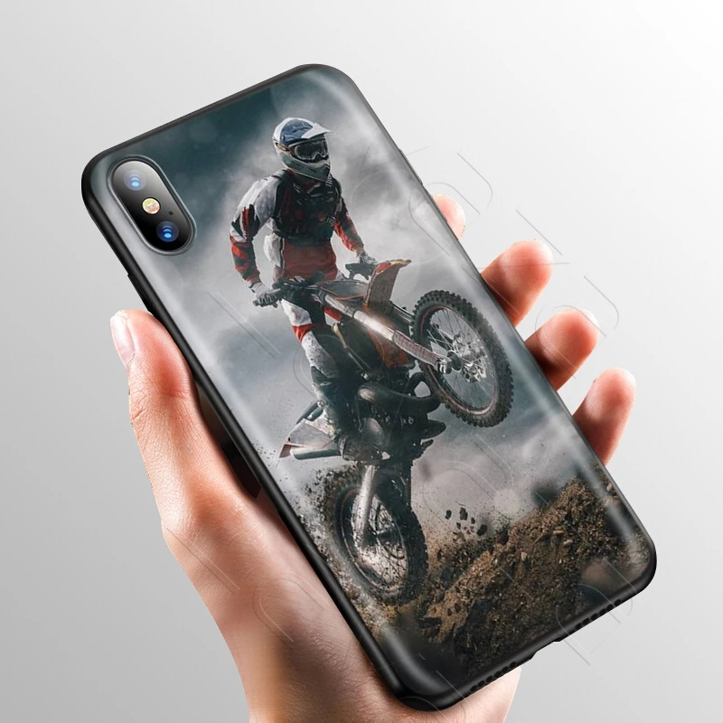 Чехол Lavaza Moto Cross для iPhone 11 Pro XS Max XR X 8 7 6 6S Plus 5 5S se