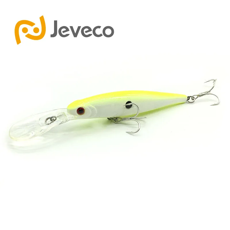 

Jeveco JVC016 fishing lures, 90mm/12.5g Deepwater 0-2m, different colors,crank minnow popper hard bait 2016 hot model